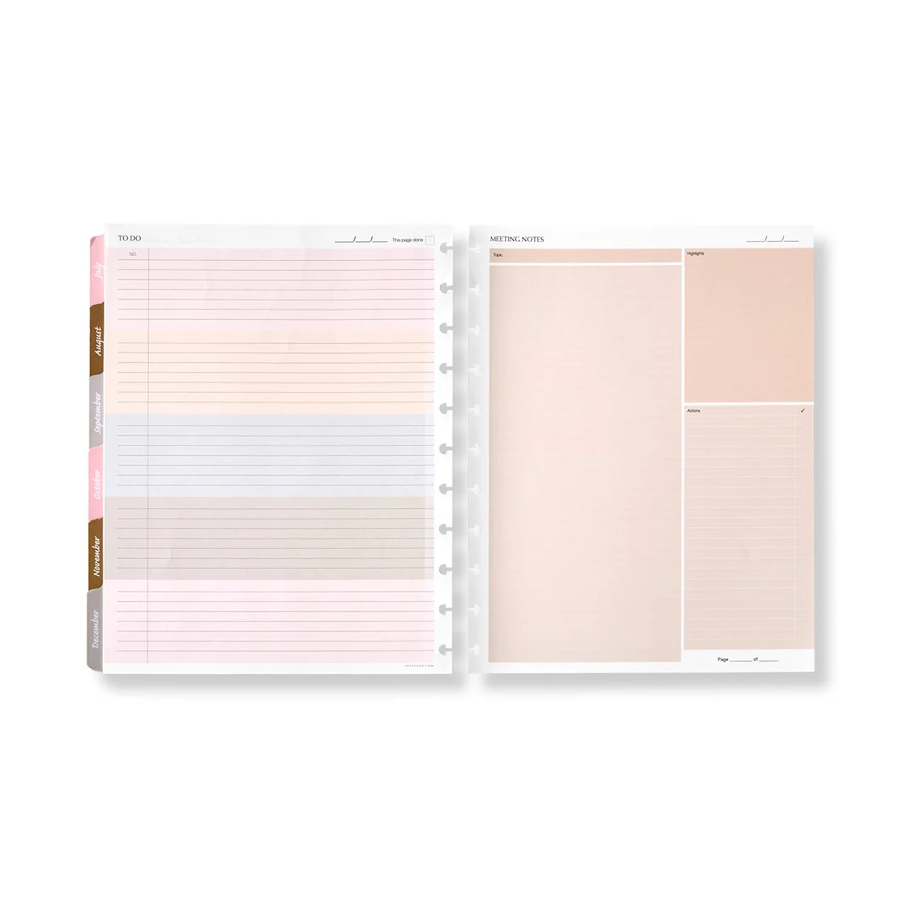 2027 Circa Modern smartPlanner Weekly Discbound Agenda Refill - Image 8