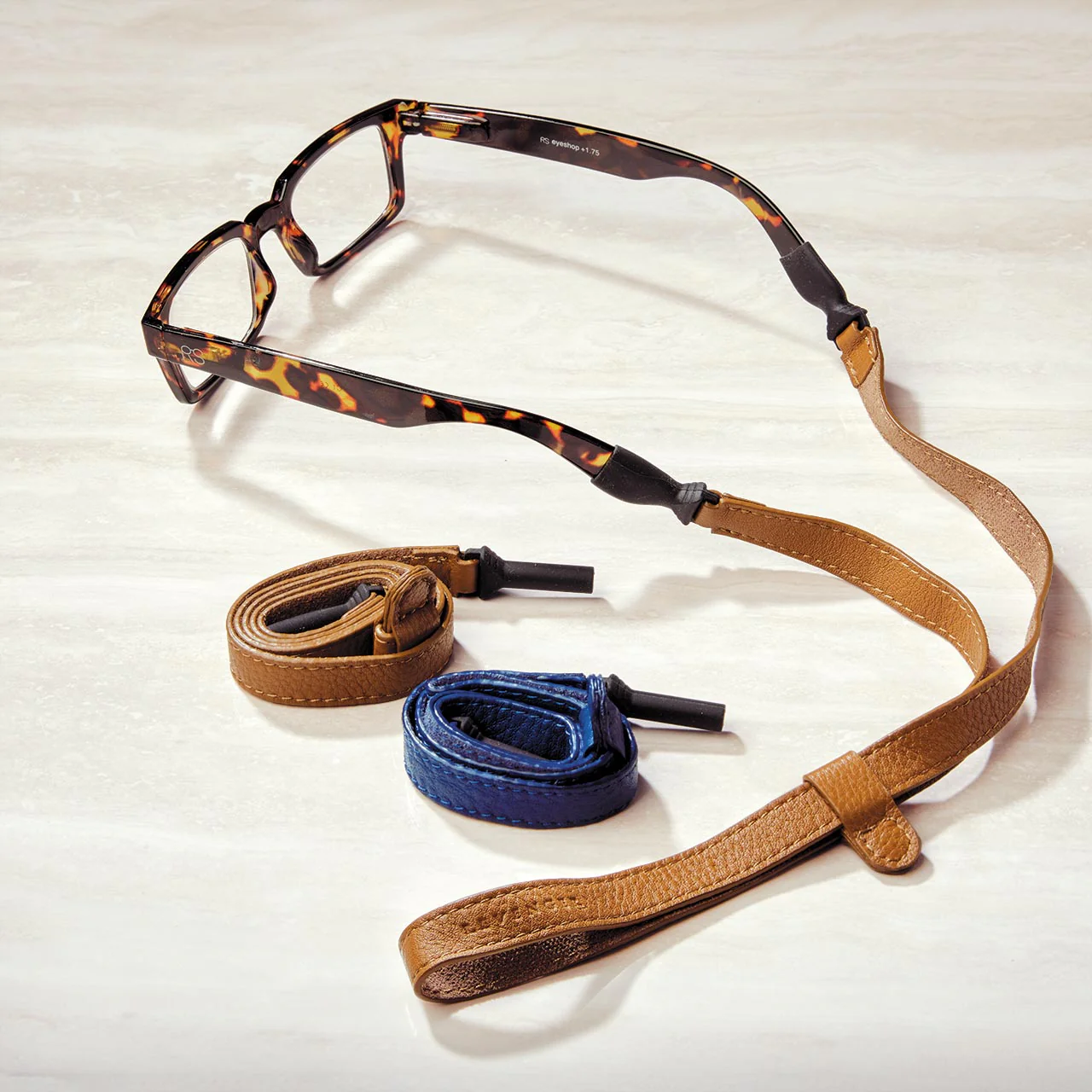 Adjustable Leather Eyeglass Strap