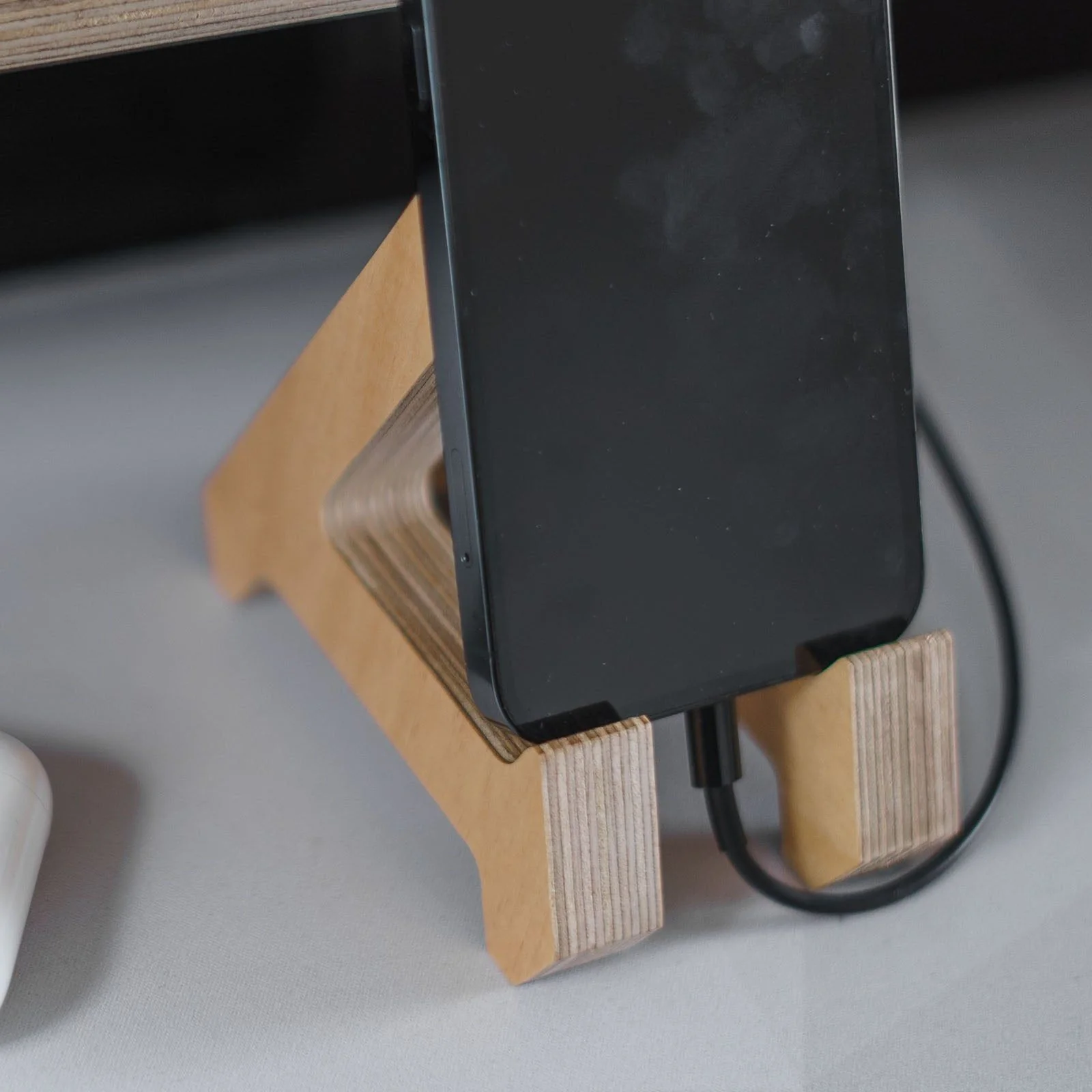 Work From Home Desks - Birch Phone Stand - Image 10