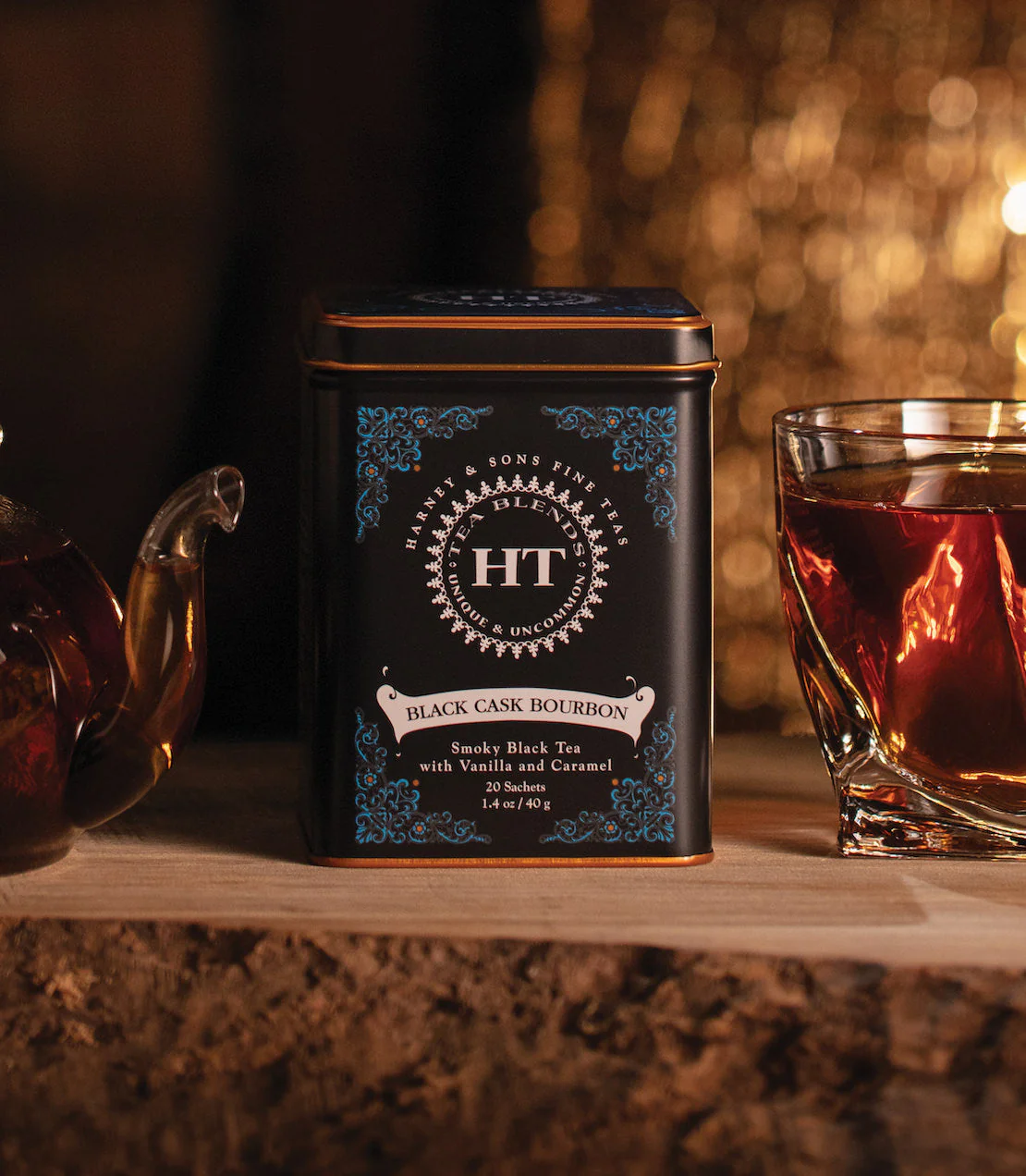 Harney & Sons Fine Teas - Black Cask Bourbon, HT Tin of 20 Sachets - Image 2