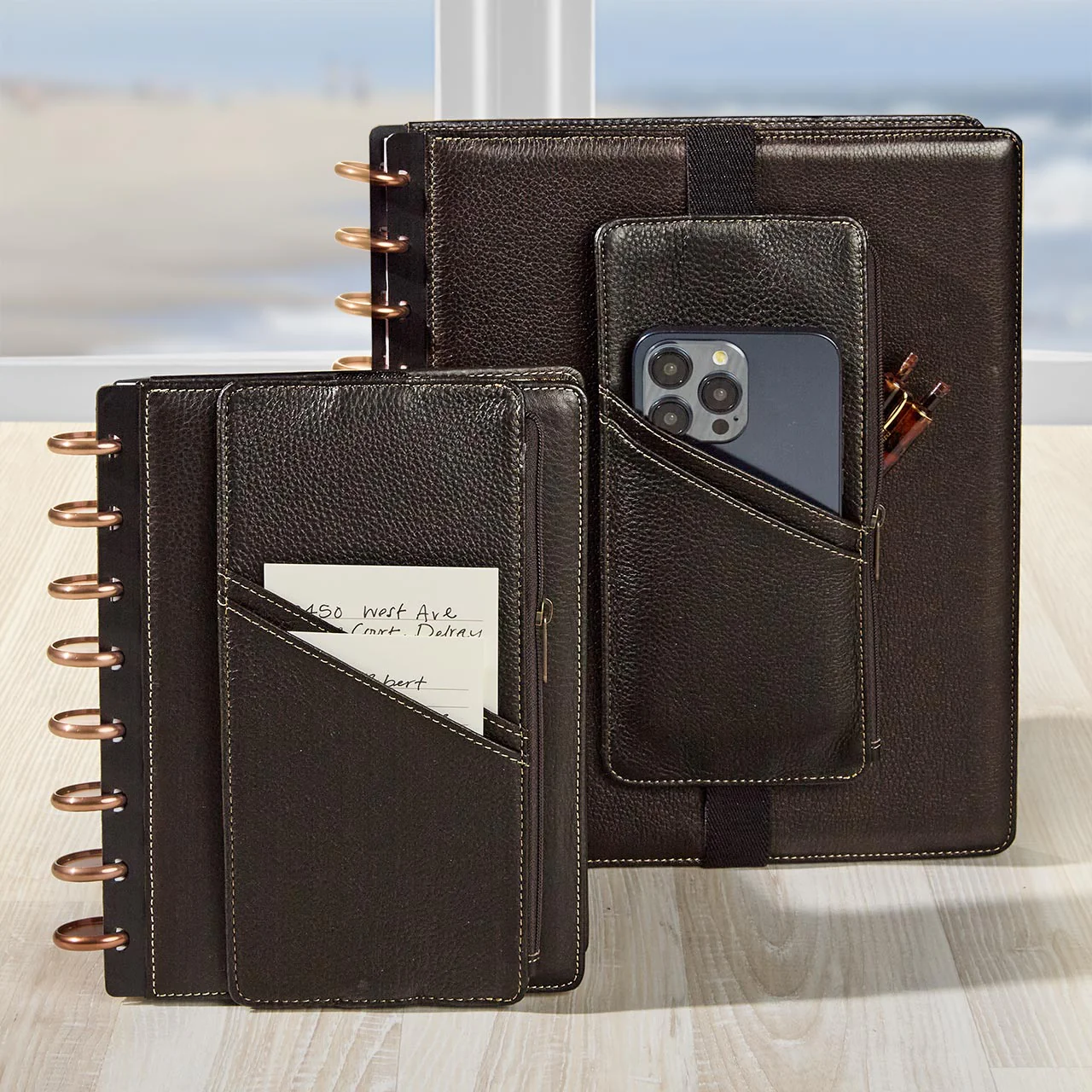 Bomber Jacket Zip Pocket Notebook Belt - Image 2