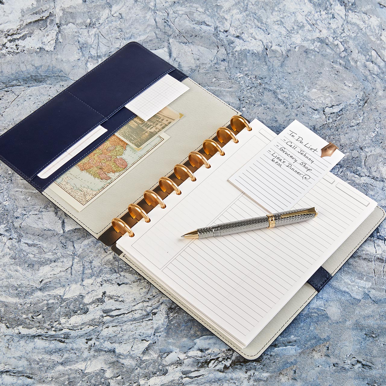 Circa Luxe Leather Discbound Notebook - Image 8