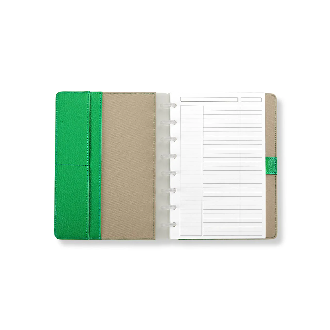 Circa Pebbled Leather Foldover Notebook - Image 5