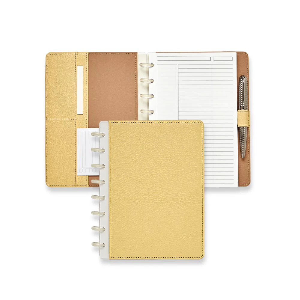 Circa Pebbled Leather Foldover Notebook - Image 9