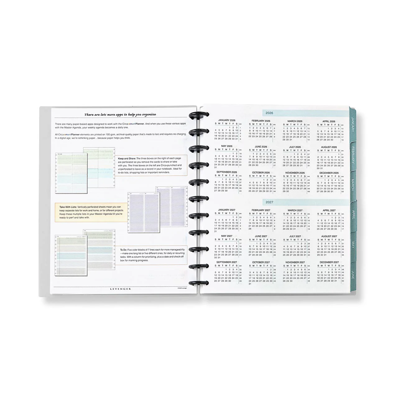 2027 Circa smartPlanner Weekly Agenda Discbound Notebook - Image 4