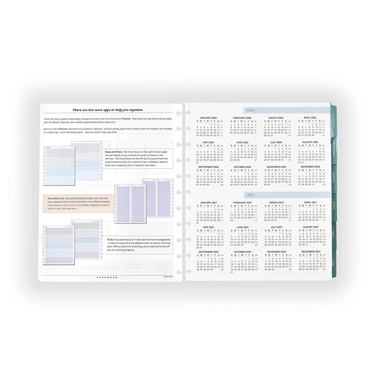 2027 Circa smartPlanner Weekly Discbound Agenda Refill - Image 3