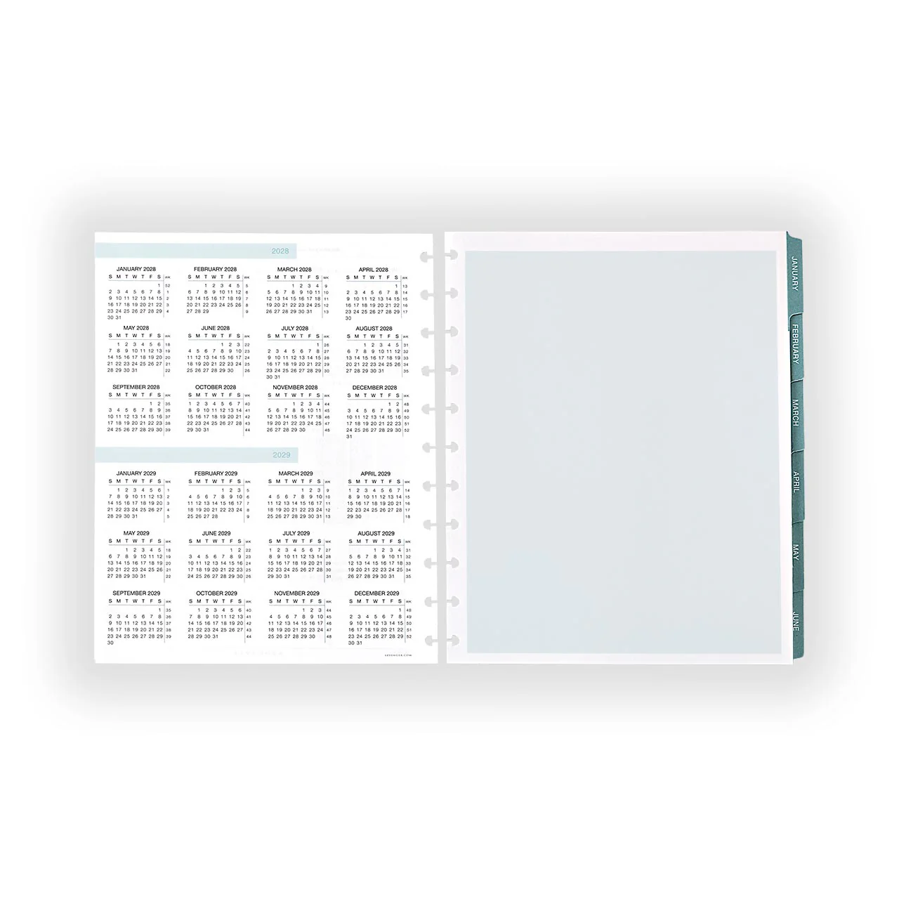 2027 Circa smartPlanner Weekly Discbound Agenda Refill - Image 4