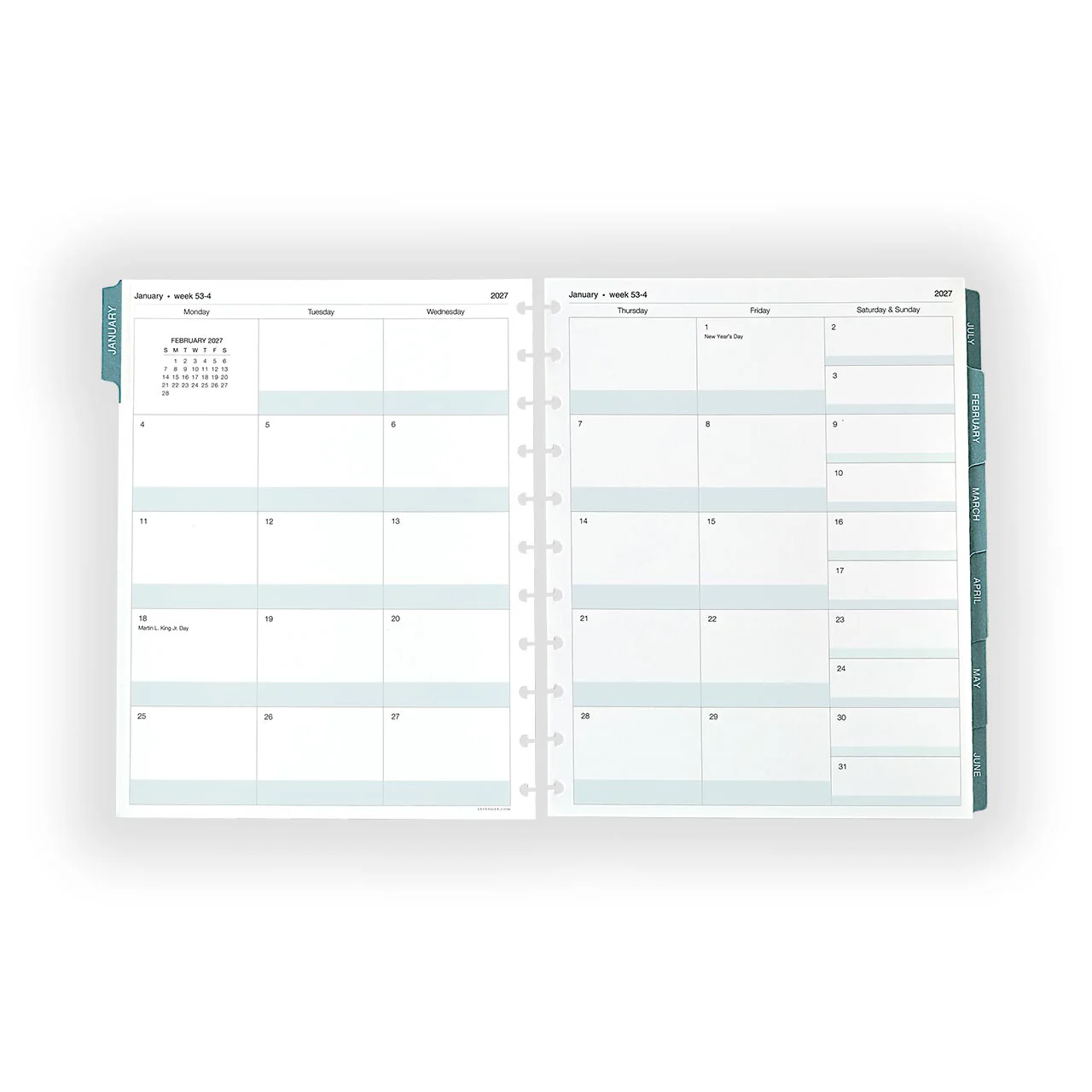 2027 Circa smartPlanner Weekly Discbound Agenda Refill - Image 5
