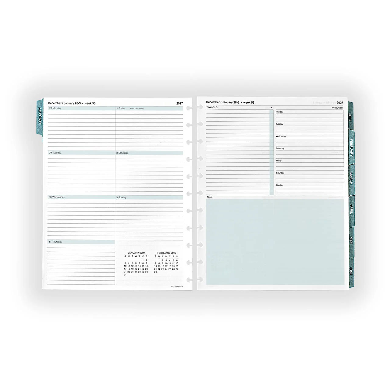 2027 Circa smartPlanner Weekly Discbound Agenda Refill - Image 6