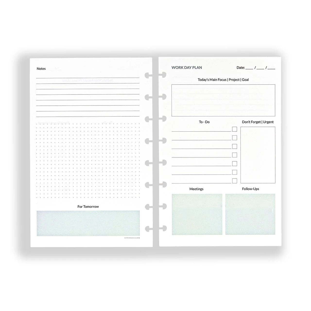 Circa Workweek Planner Refill - Image 3