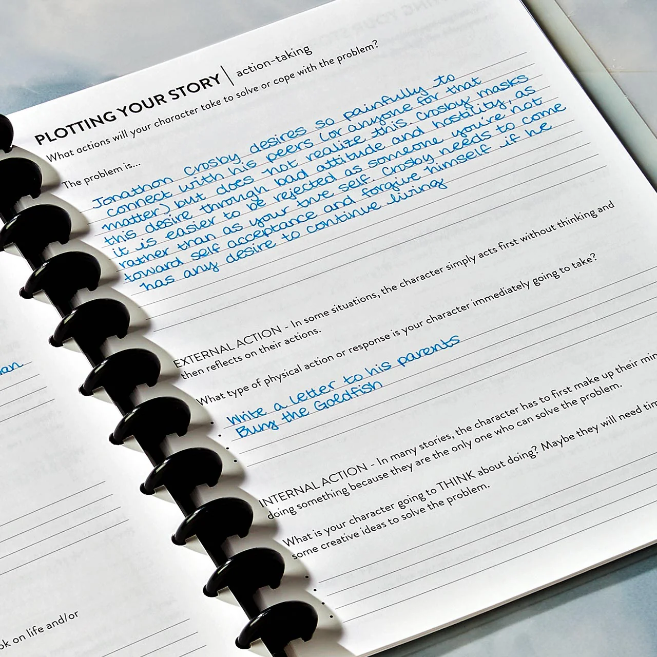 Levenger Master Class Writing a Novel Circa Workbook - Image 4