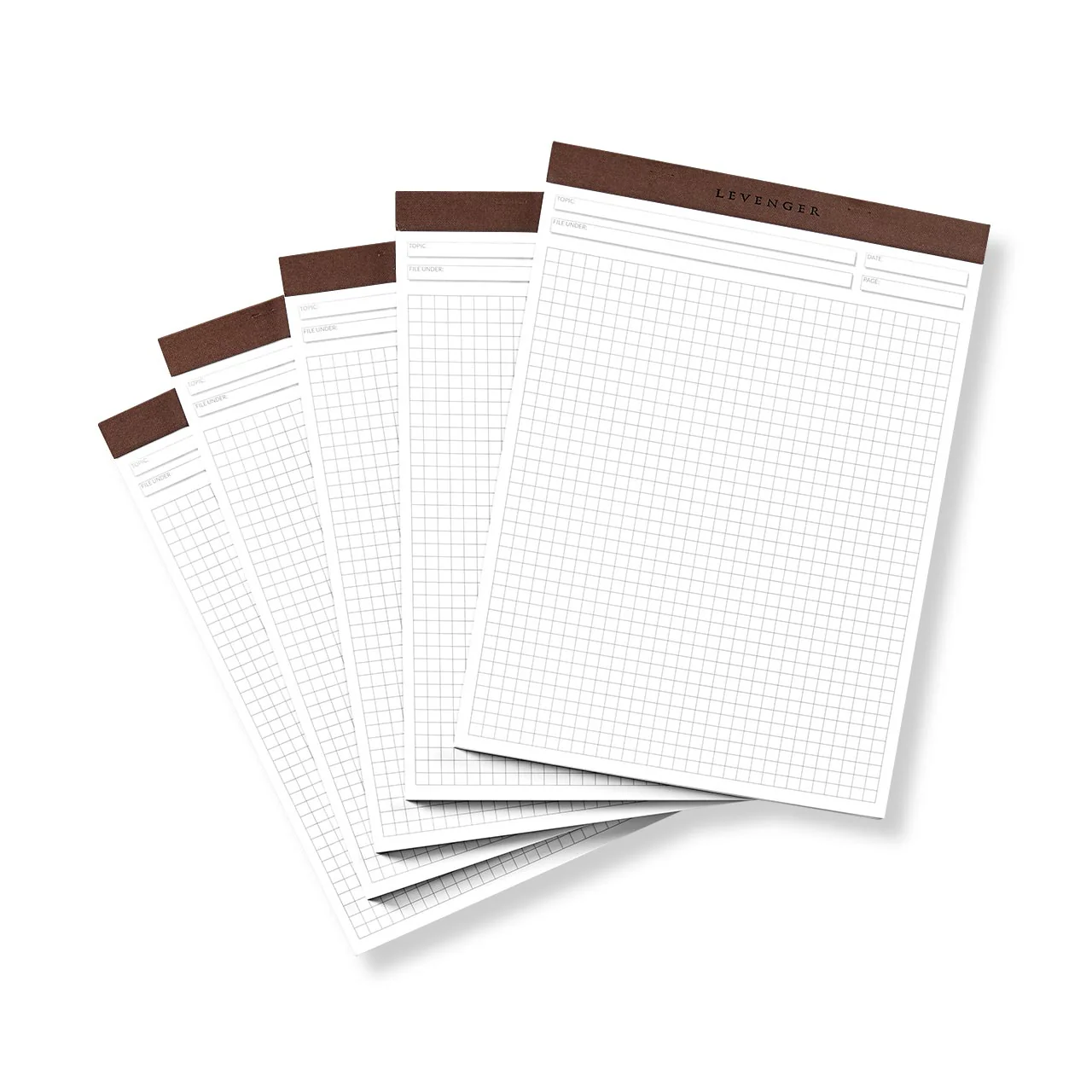 Freeleaf Full Page Grid Pads (set of 5)