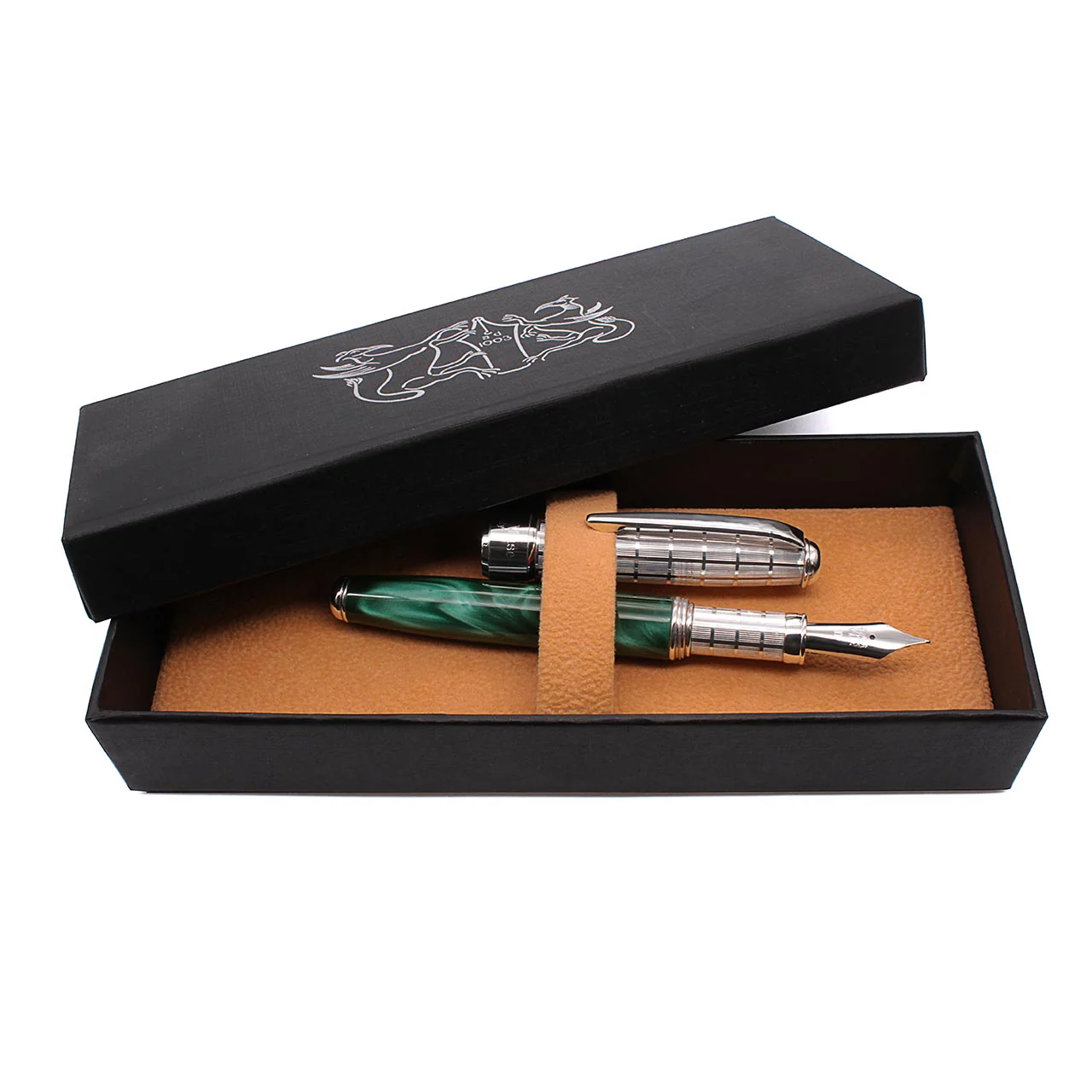 Grifos Classica Green Mother of Pearl Fountain Pen - Image 3