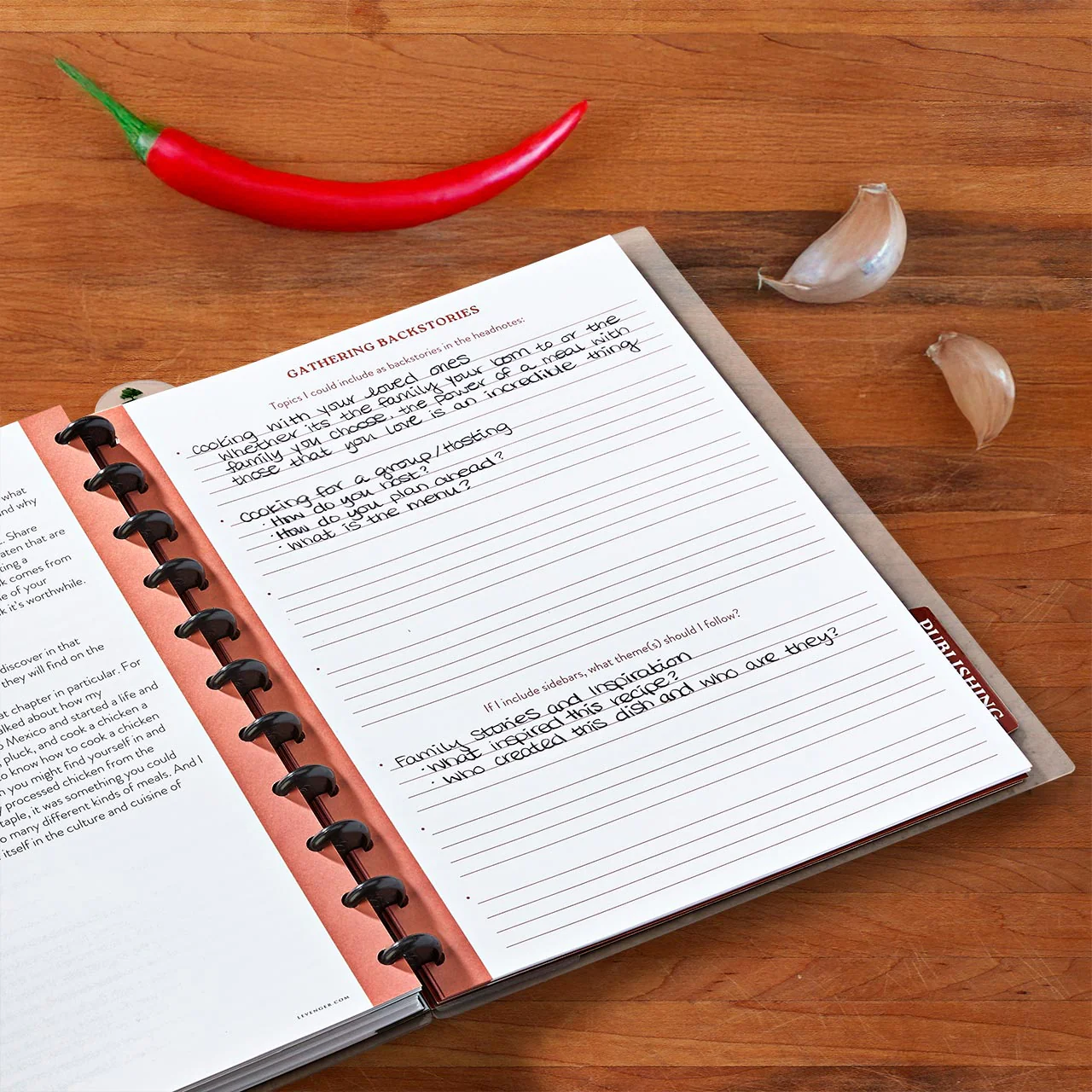 Levenger Master Class How to Write a Cookbook Circa Workbook - Image 14