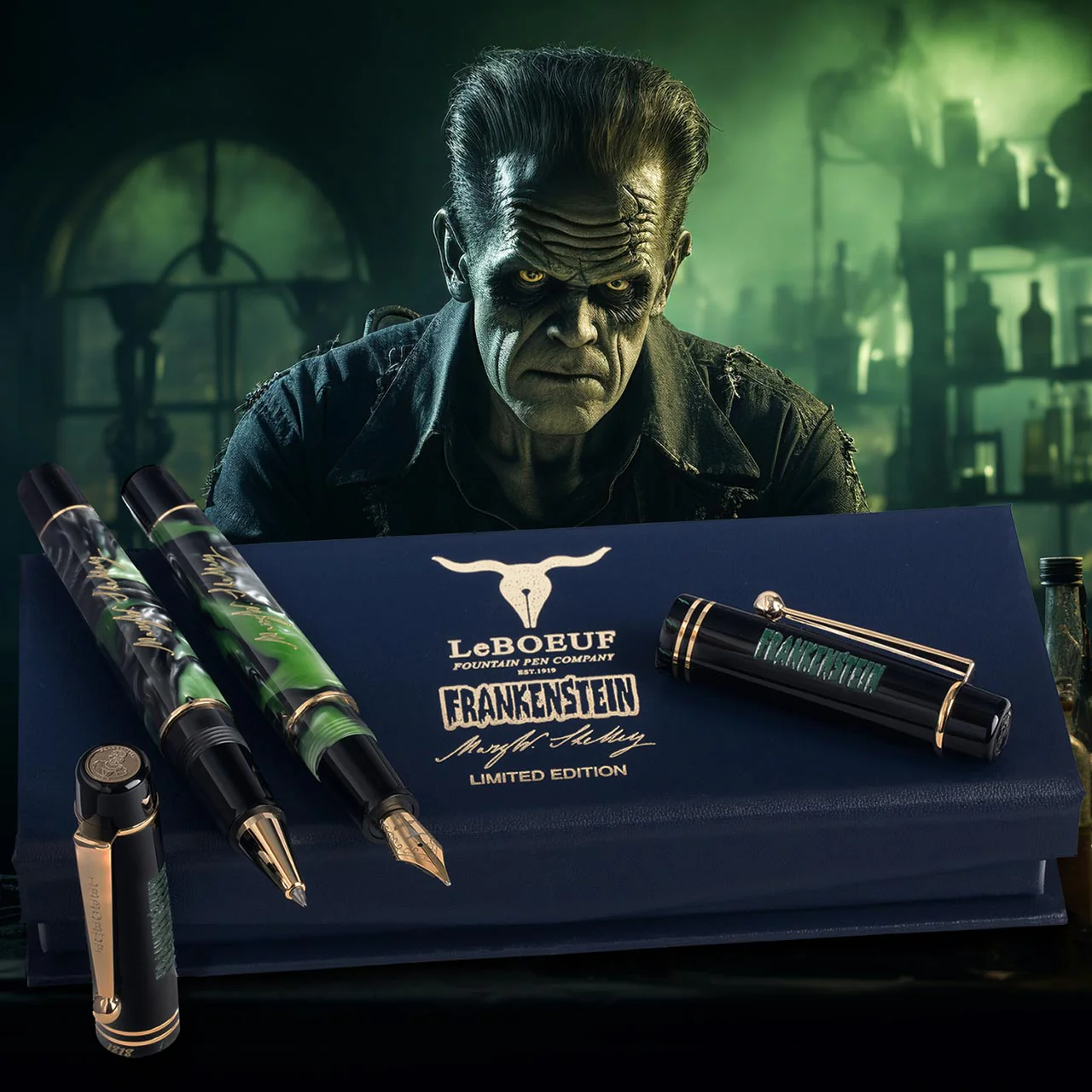 LeBoeuf Mary Shelley Frankenstein Rollerball Pen - Image 2