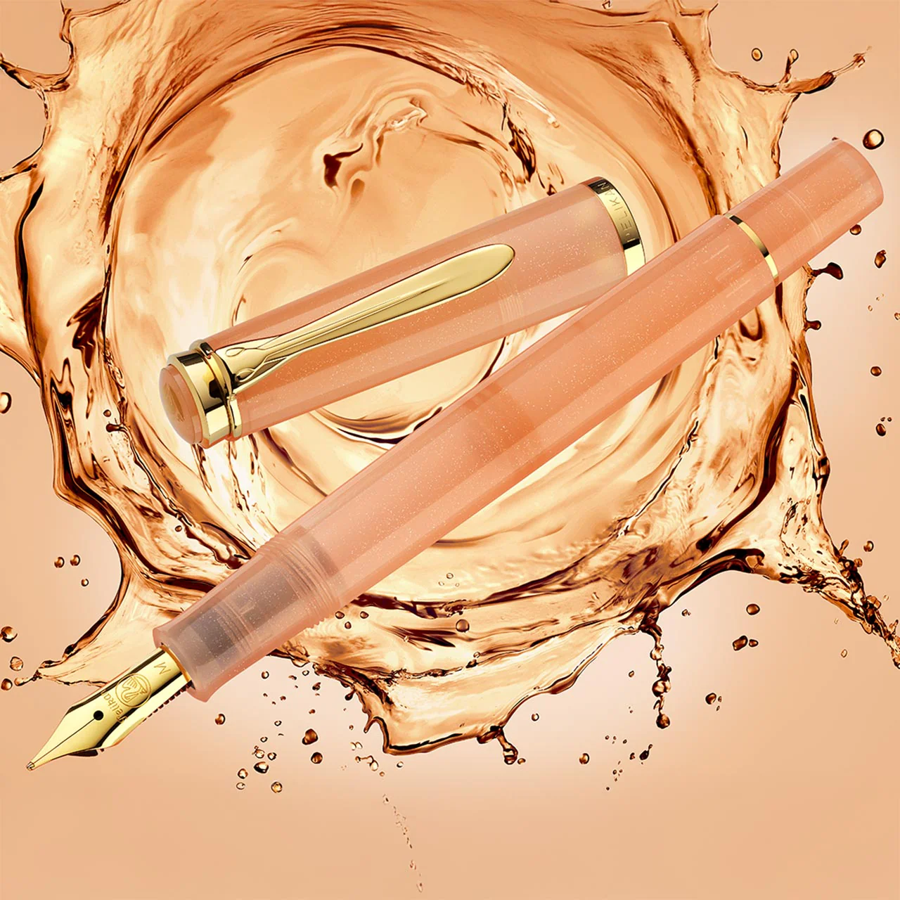 Pelikan M200 Apricot Fountain Pen - Image 2