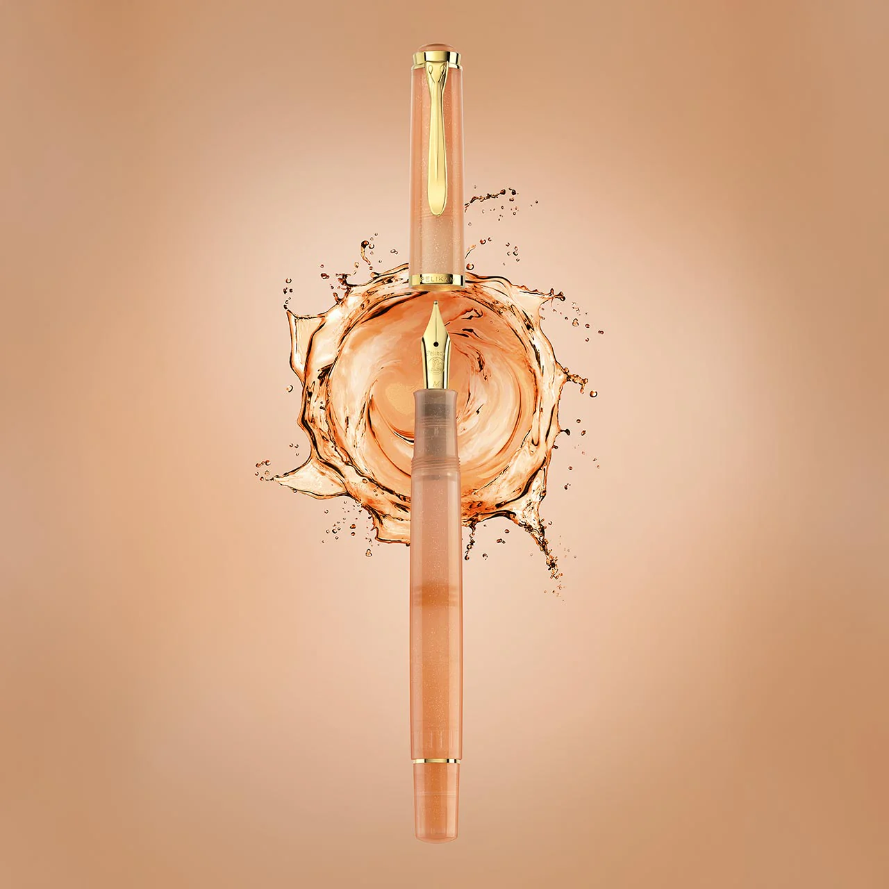 Pelikan M200 Apricot Fountain Pen - Image 3