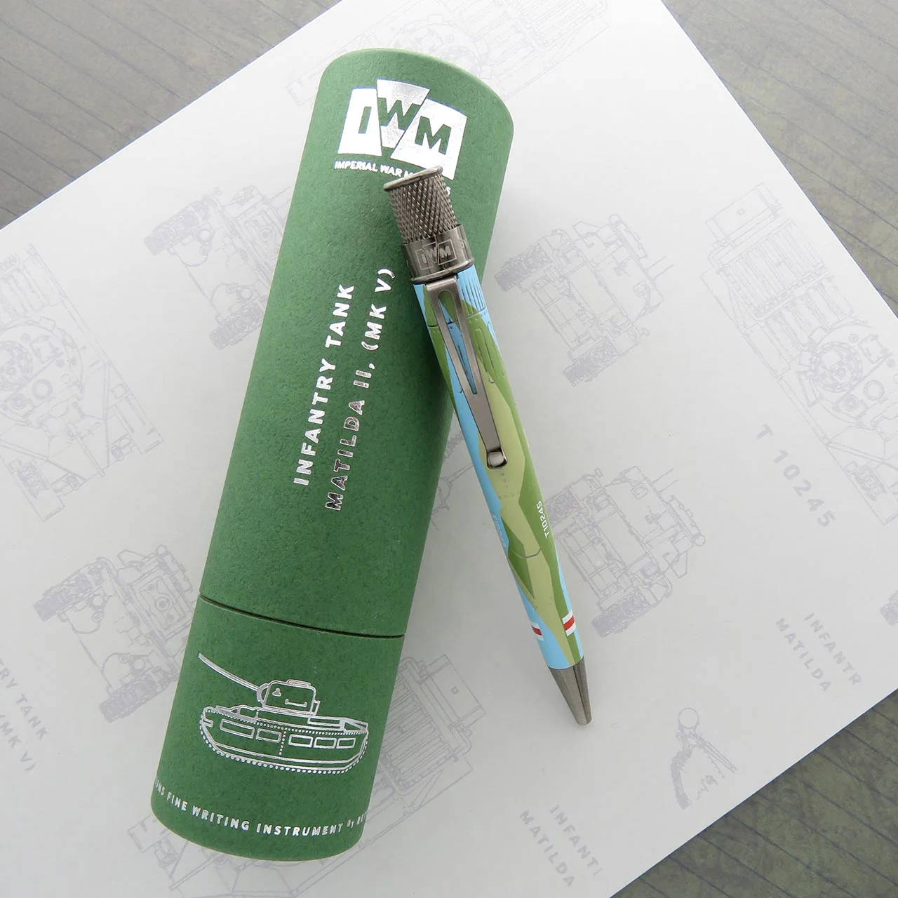 Retro 51 Imperial War Museums Matilda Tank Rollerball Pen - Image 2