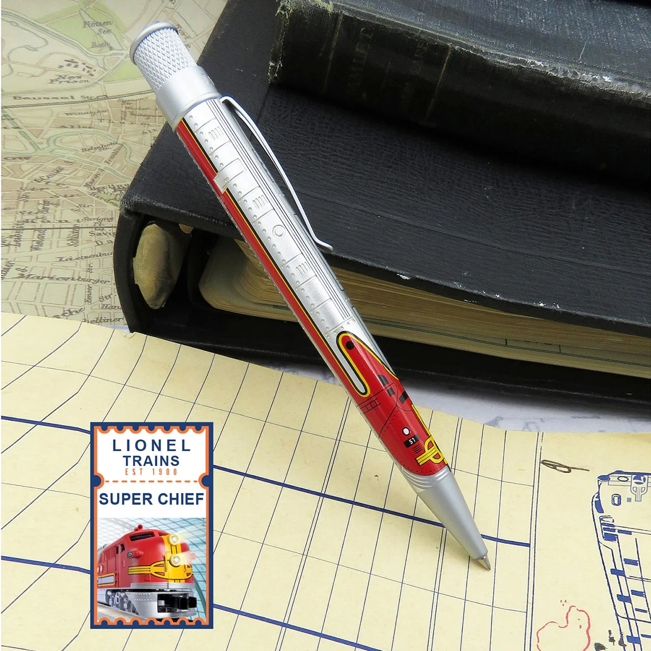 Retro 51 Lionel Trains Super Chief Rollerball Pen - Image 3