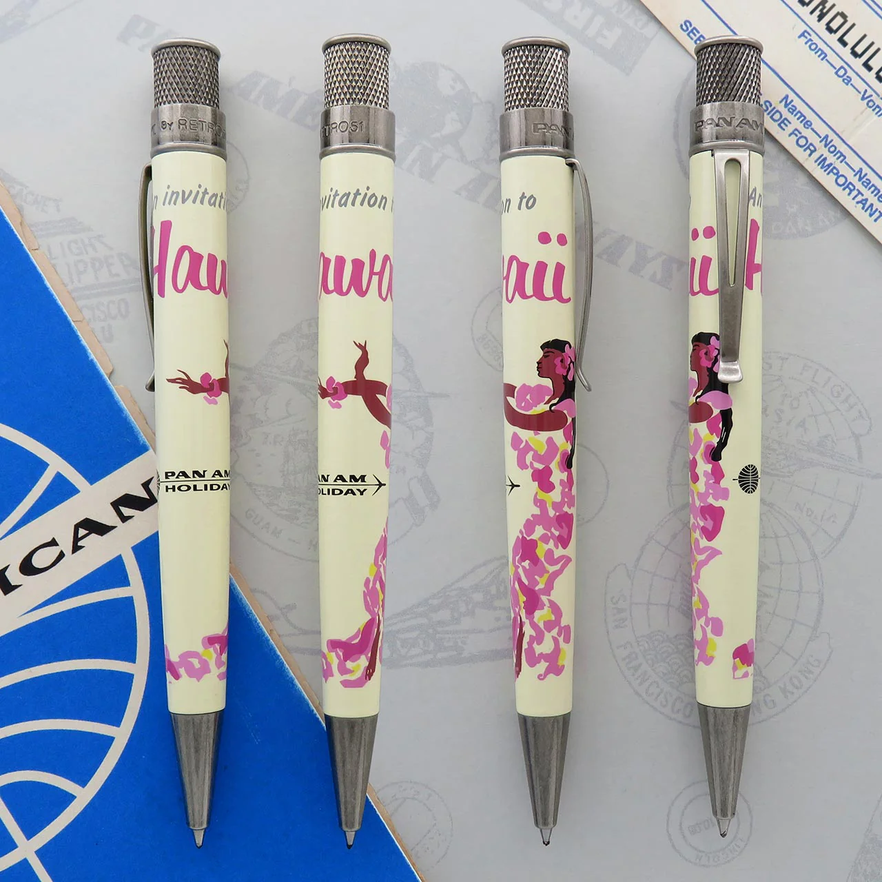 Retro 51 Pan Am Hawaii Poster Rollerball Pen - Image 2