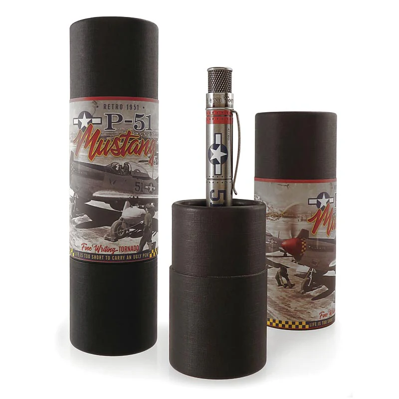 Retro 51 Tornado Vintage Metalsmith P51 Mustang Rollerball Pen - Image 3