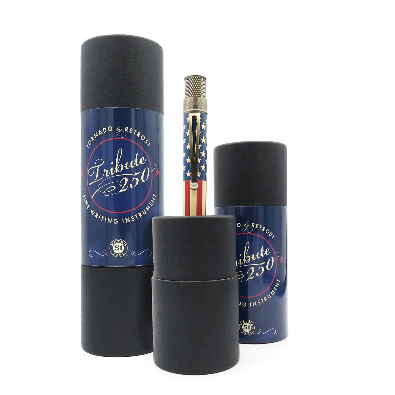 Retro 51 Tornado Vintage Metalsmith Tribute 250 Flag Rollerball Pen - Image 5