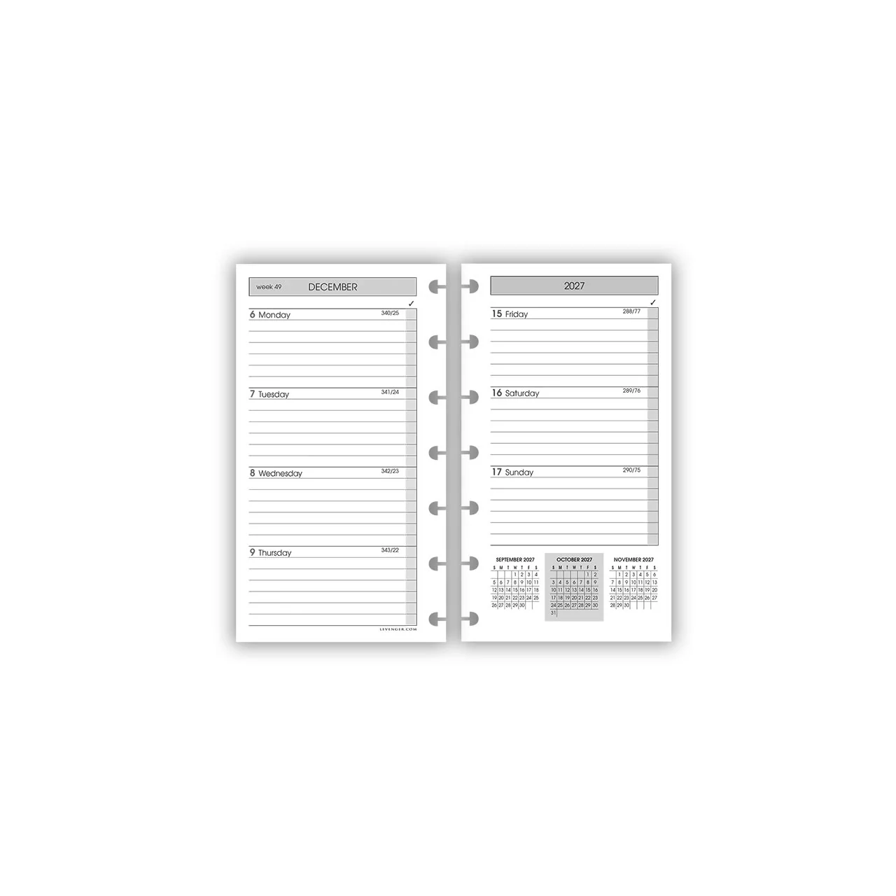 2027 Special Request Circa Weekly Agenda Refill - Image 2