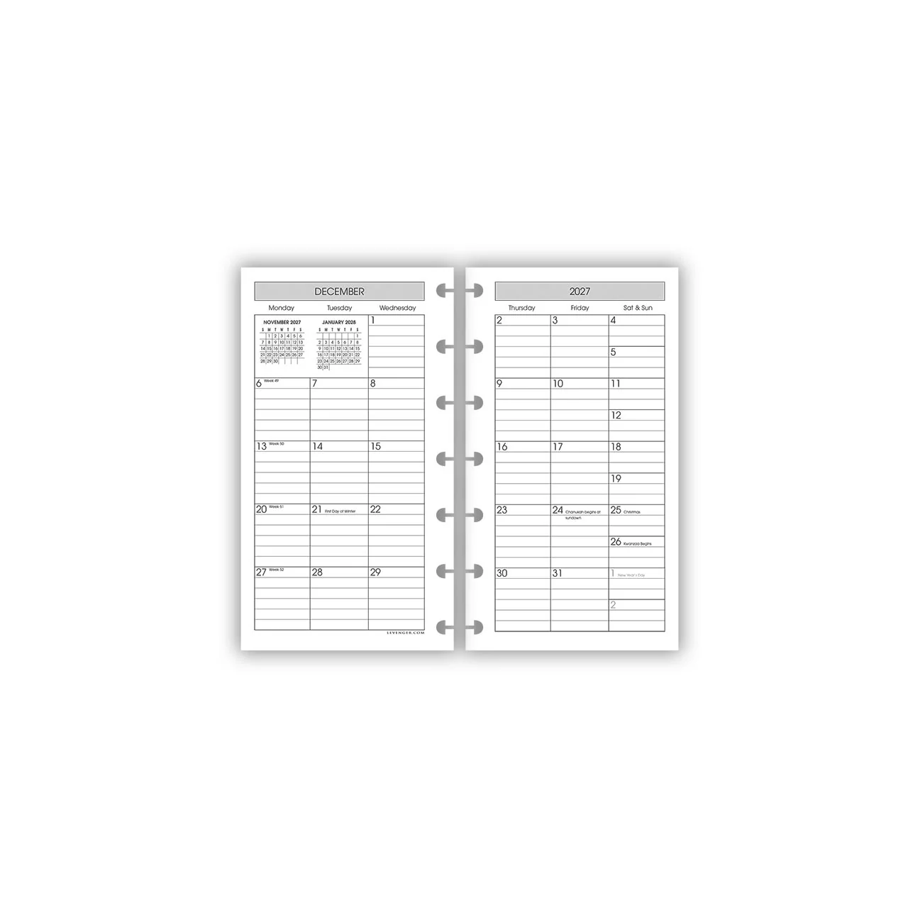 2027 Special Request Circa Weekly Agenda Refill - Image 3