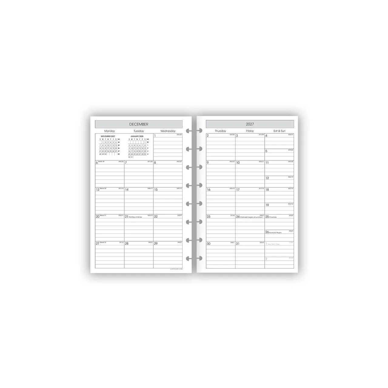 2027 Special Request Circa Weekly Agenda Refill - Image 4