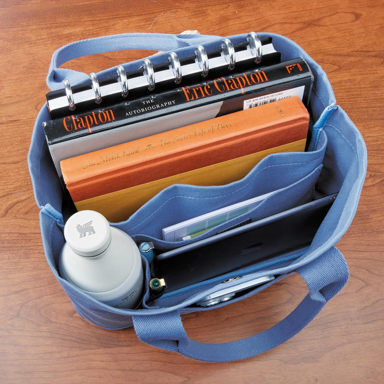 Tiny Canvas Book Tote - Image 2