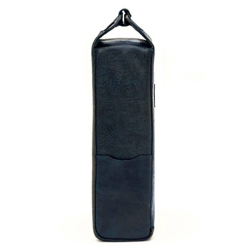 Mission Mercantile Leather Goods - Tooled Leather Two Bottle Wine Carrier - Image 8