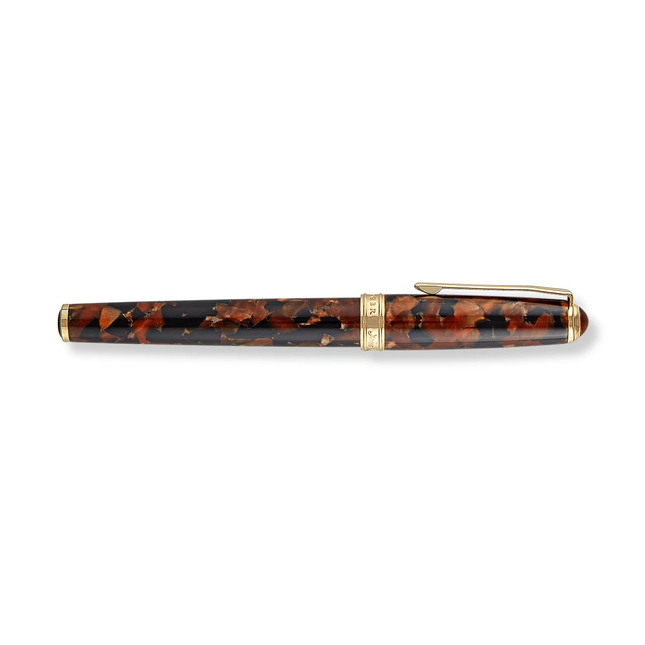 True Writer Classic Golden Dark Tortoise Fountain Pen - Image 6