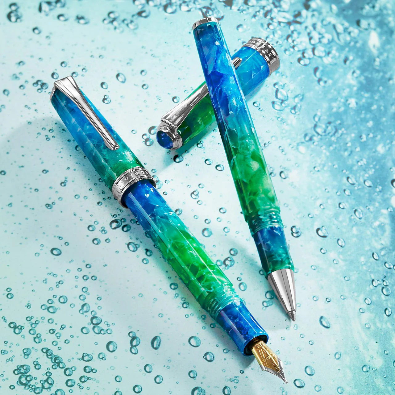 True Writer Classic Green Grotto Fountain Pen - Image 2