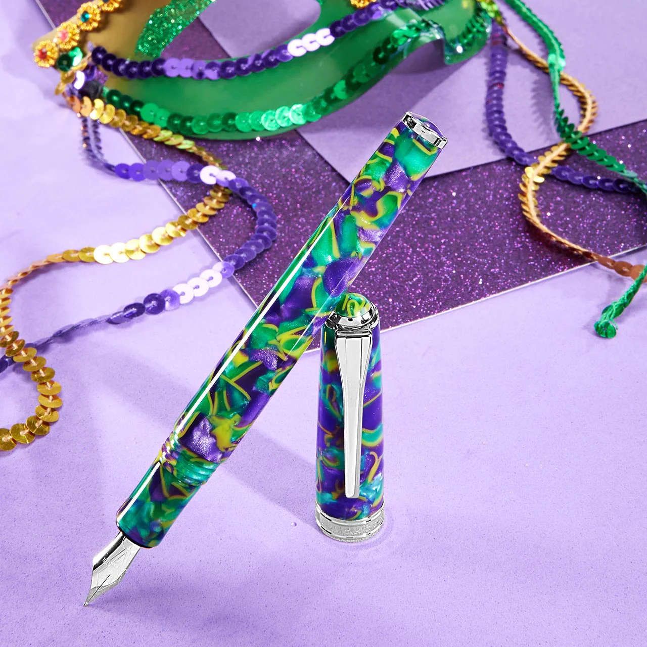 True Writer Classic Mardi Gras Fountain Pen - Image 2