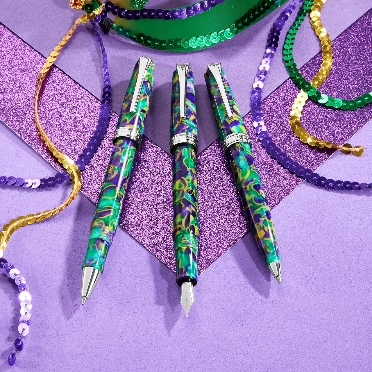 True Writer Classic Mardi Gras Fountain Pen - Image 3