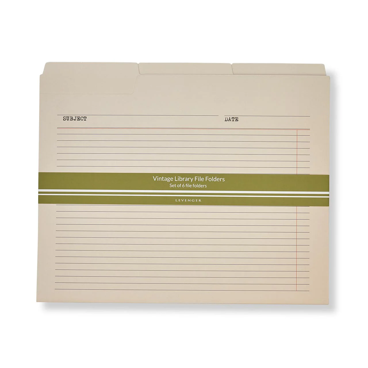 Vintage Library File Folders (set of 6) - Image 4